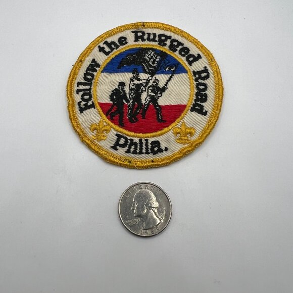 Boy Scouts Patch BSA Follow the Rugged Road Philadelphia PA Embroidered - Picture 6 of 7